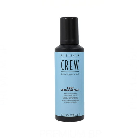 Espuma de aseo de fibra capilar American Crew para hombre, 200 ml