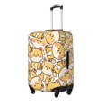 thumbnail image 2 of PAYOHTO Highly Elastic Spandex Suitcase Cover Luggage Cover Small Fits 18 to 21 Inch Shiba Inu Dog Cartoon in Sitting Pose, 2 of 8