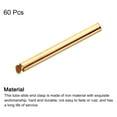 thumbnail image 3 of 60Pack Slide on End Clasps, 40mm Tube Ball Bead Slider Crimp Ends, Light Golden, 3 of 6