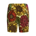 thumbnail image 4 of Picia Sunflower Pajama Shorts for Men, Men's Pajama Bottoms, Sleepwear,Short Pajama Pants-XX-Large, 4 of 9