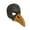 Gold, variant on Realistic Crow Head Mask,Glitter Raven Mask,Shiny Rhinestone Plague Bird Long Beak Masks for Halloween Carnival Party