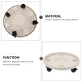 thumbnail image 5 of NUOLUX Plantplanter Stand  Dolly Pot Rolling Wheels Lockable Casters Flower Mover Metal Tray Cart Indoor Outdoor Trolley, 5 of 6