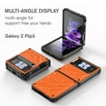 thumbnail image 3 of Nalacover for Samsung Galaxy Z Flip 3 Wireless Charging Case,Full-Body Protection Military Grade Heavy Duty Rugged Hard PC Armored Dual Layer Built-in Screen Protector Shockproof Cover.Orange, 3 of 9