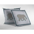 thumbnail image 2 of 28â€ Gold White Elephant Indoor Outdoor Throw Pillow, 2 of 4