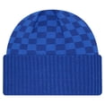 thumbnail image 2 of Men's New Era Royal New York Giants Checkered Cuffed Knit Hat, 2 of 2