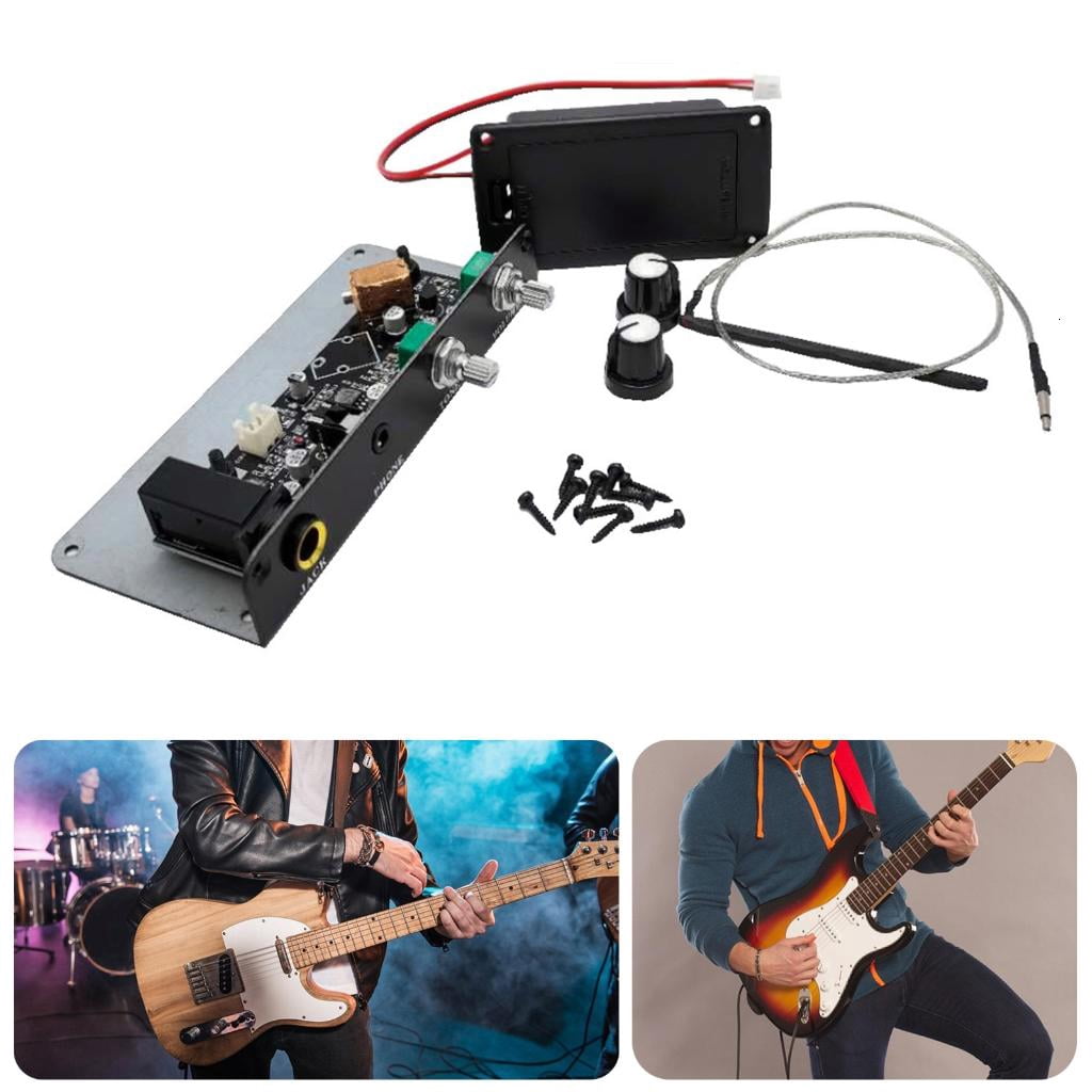 CEORPER Balanced Sensing Piezo Equalizer Silence Preamp Pickup Guitar Equalizer Pickup