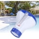 thumbnail image 2 of Dispensador de tabletas flotante, soporte flotante para cloro de piscina con termómetro para piscinas, bañeras y spas, 2 of 5