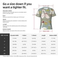 thumbnail image 2 of Yiaed Cute Farm Birds Print Mens Short Sleeve Tight Fit T-Shirt, Crewneck Casual Tee-Large, 2 of 5