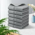 thumbnail image 2 of REGALWOVEN Hand Towel Set 14" x 30", Soft 100% Combed Cotton 600 GSM Luxury Towels for Bathroom Kitchen Gray 6, 2 of 8