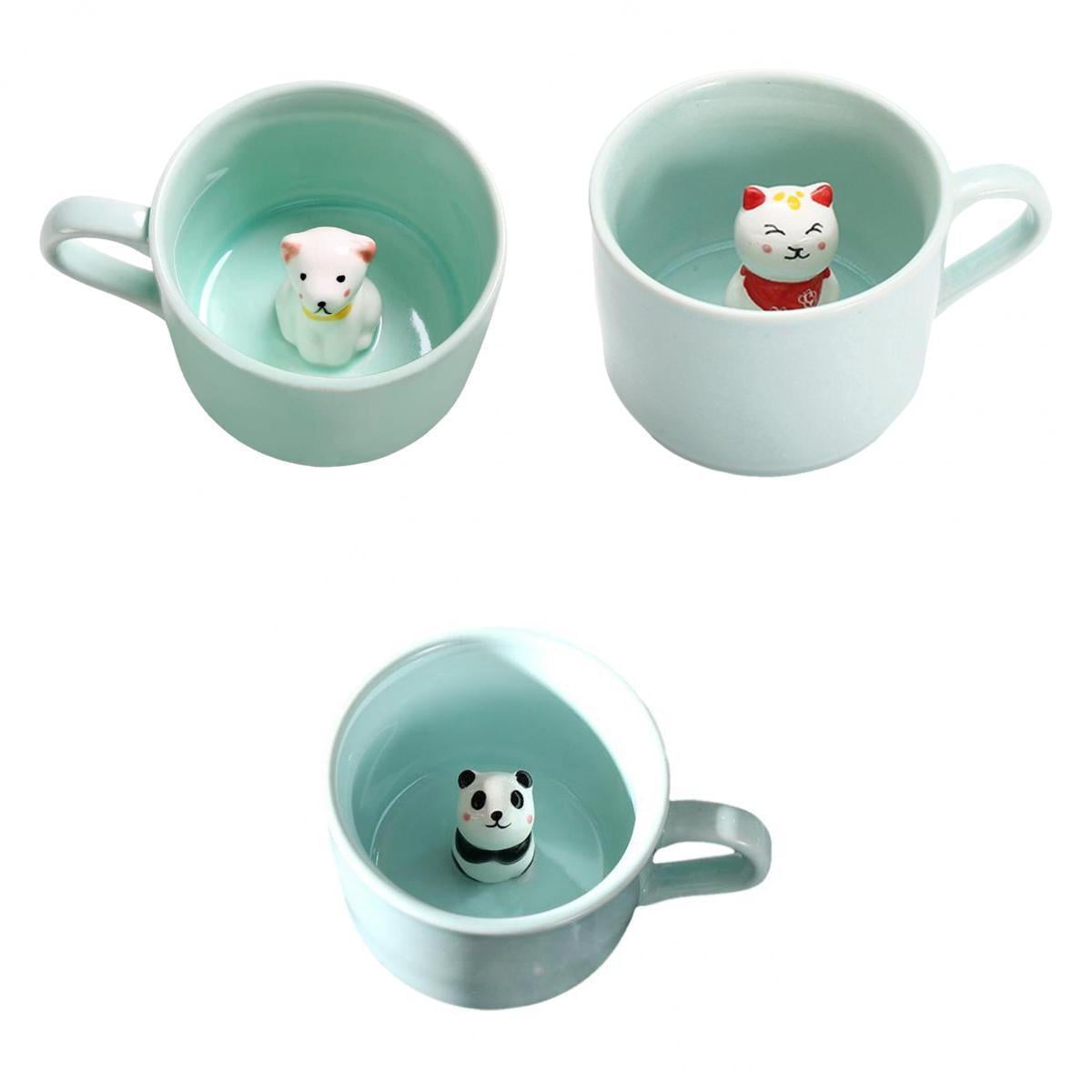 3 Piece Flower Pearl Ceremaic Coffee Tea Milk Mug Cup Set, Gift for Women , Cute  Mug , Tumbler 