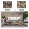 thumbnail image 2 of Shiqi-tapis Extérieur Imperméable pour Patios en Solde, Tapis de Camping en Paille Plastique Réversible, Grand Tapis pour RV, Campeur, Terrasse, Balcon, Porche, Arrière-Cour, Plage, Pique-Nique. Feuille, 2 of 4