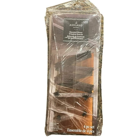 Ashland Halloween Haunted House Window Boards Decoration 27x5.5in