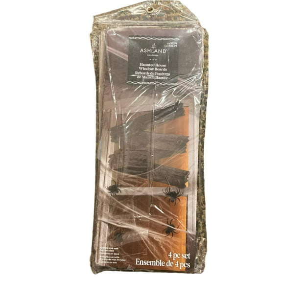 Ashland Halloween Haunted House Window Boards Decoration 27x5.5in