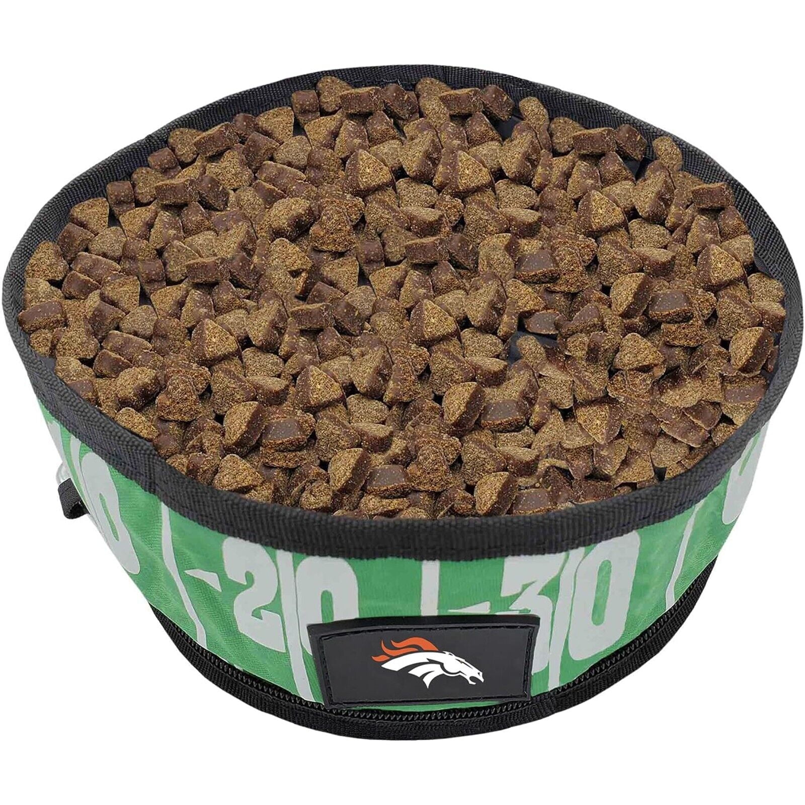 Pets First NFL Denver Broncos Collapsible Dog Travel Bowl, Food and Water Bowl for Dogs, Best Portable & Lightweight Leak-Proof Dog Bowl for Travel