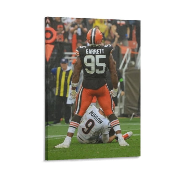 Myles Garrett Canvas Poster Posters Wall Art Painting Canvas Gift Living Room Prints Bedroom Decor Poster Artworks 16x24inch(40x60cm)
