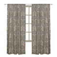 thumbnail image 5 of Levtex Home - Kasey - Window Panel with Rod Pocket - One Curtain Panel 84 inch Length - Ogee Medallion - Taupe, Grey, Teal, Burgundy - 100% Cotton - Lined, 5 of 5