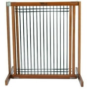 30" Kensington - Small Free Standing Wood/Wire Pet Gate - Artisan Bronze
