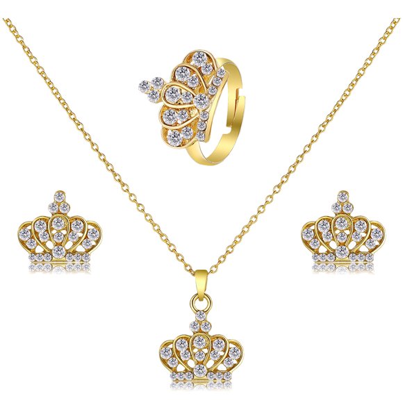 ADDHAT 1 De Joyería De Collar Y Anillos Para Novia
