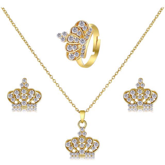 ADDHAT 1 De Joyería De Collar Y Anillos Para Novia