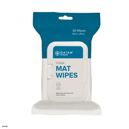 Evolve by Gaiam Yoga Mat Wipes  30 Wipe Count