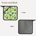 thumbnail image 2 of Sikiie Avocado And Tropical Palm Leaves Pot Holders Kitchen Insulation Mats Heat Resistant Pot-Holder Oven Anti-Scald Pads for Cooking Baking, 7.1*7.1inch, 2 of 8