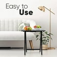 thumbnail image 4 of PJ Wood Folding TV Tray, Collapsible Portable Snack Serving Tables, Black, 2 Piece Set, 4 of 10