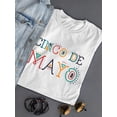 thumbnail image 3 of Cinco De Mayo Hand Drawn Text Shaped T-Shirt Women -Image by Shutterstock, Female Small, 3 of 4