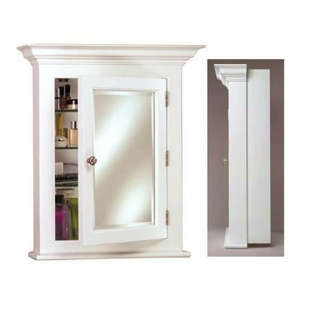 Wilshire 2 Wood Medicine Cabinet In White Finish Small White