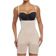 thumbnail image 2 of Gspmoly Shorts Short pour Femmes, Pantalon Gainant Grande Taille pour Femmes à Fermeture Éclair, Entrejambe Ouvert, Taille Haute, Combinaison Moulante, Pantalon, de Randonnée pour Femmes jusqu'à 60 % de Rabais Beige P, 2 of 4