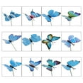 thumbnail image 2 of 12Pcs/Set Artificial Butterflies Stick Garden Flowerpot Plant Decor Ornament Blue, 2 of 8