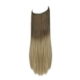 thumbnail image 2 of Deep Purple Hair Extensions Natural Hair Extensions Long Soft Silky Straight 22 inch 4.4 Oz Elasticity Hidden Wire Headband for Women Girl Party Heat Resistant Fiber Synthetic Hairpiece No Clip, 2 of 8