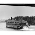 thumbnail image 1 of Paddleboat dans une Rivière Delta Queen Ohio River Cincinnati Ohio USA Affiche Imprimée - 18 x 24 Po., 1 of 1