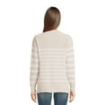 thumbnail image 6 of Time and Tru Women's Crewneck Chenille Sweater with Long Sleeves, Midweight, Sizes XS-XXXL, 6 of 7
