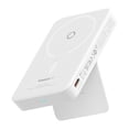 thumbnail image 1 of Power Bank Magnética 5000 mAh PD 20W Baseus MagPro con Soporte y USB-C lateral Blanco, 1 of 7