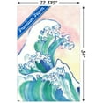 thumbnail image 3 of Watercolor Waves Wall Poster, 22.375" x 34", 3 of 4