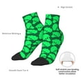 thumbnail image 4 of Bingfone Green Broccoli Design Patterned Men's Women's Casual Cotton Socks, 4 of 5