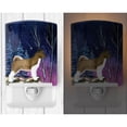 thumbnail image 2 of Caroline's Treasures SS8352CNL Starry Night Akita Ceramic Night Light, 6x4x3", multicolor, 2 of 2
