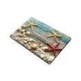 thumbnail image 3 of FCXZI Front Door Mat,Beach Seashell Starfish Indoor Outdoor Entrance,Blue Wooden Welcome Mats,Non-Slip Door Mats,Low Profile Front Door Mat,Entryway Mat for Porch Patio 24x16in, 3 of 5