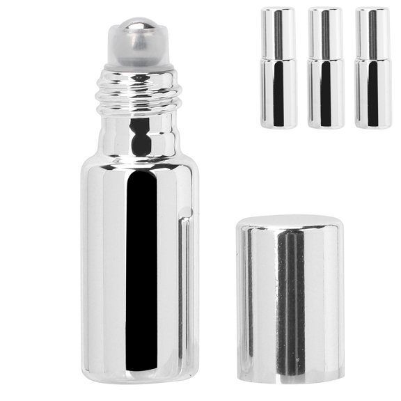 Botellas Roll On, 3 piezas Botella de Perfume de Vidrio Profesional con Bola de Rodillo Botellas Roll On de Perfume Diseño a Prueba de Futuro