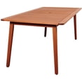 thumbnail image 2 of Amazonia Adelson 6-Person Resin Wicker Patio Dining Set With Eucalyptus Table, 2 of 6