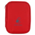 thumbnail image 2 of Small Empty First Aid Bag, Portable Travel Pill Bag, Zippered Pouches, Small Medicine Bag, Compact Travel Medicine Pouch Zippers Cute Pill Pocket for Travel Home, Red, 2 of 8