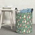 thumbnail image 6 of Sikiie Mushrooms Gnome Print Round Dirty Clothes Basket, Waterproof Standing Foldable Storage Basket, for Laundry Room, Bedroom, Bathroom Storage-Small, 6 of 6