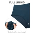 thumbnail image 5 of Bombacha de Bikini CRZ YOGA Cintura Alta con Corte en V Azul Insignia M, 5 of 5