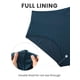 thumbnail image 5 of Bombacha de bikini CRZ YOGA tiro alto con corte en V color azul insignia XS, 5 of 5