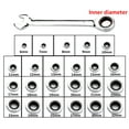 thumbnail image 3 of TFixol 72-Tooth Chrome Vanadium Ratchet Wrench with Hex Key, 18mm, High Torque, Compact Design for Tight Spaces, 3 of 6