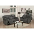 thumbnail image 2 of HomeRoots 343891 60 x 35 x 40 in. Modern Gray Microsuede Sofa & Loveseat, 2 of 2