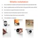 thumbnail image 4 of sweethay Almohadilla protectora sin clavos, soporte antioxidante, resistente al agua, sin perforaciones, adhesivo fuerte, herrajes para muebles, baño, Herramientas y ferretería 50 mm sweethay TO009234-01, 4 of 8