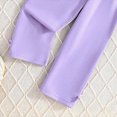 thumbnail image 4 of TOWED22 Infant Toddler Girl 2 Piece Winter Clothes Long Sleeve Soft Crewneck Tee and Joggers Outfits Clothing(Purple,4-5 Y), 4 of 5
