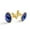 Color 4, variant on Men's Classic Stainless Steel, Pink Ice Cream Skull Pattern Cufflinks Business Wedding Shirts, Golden