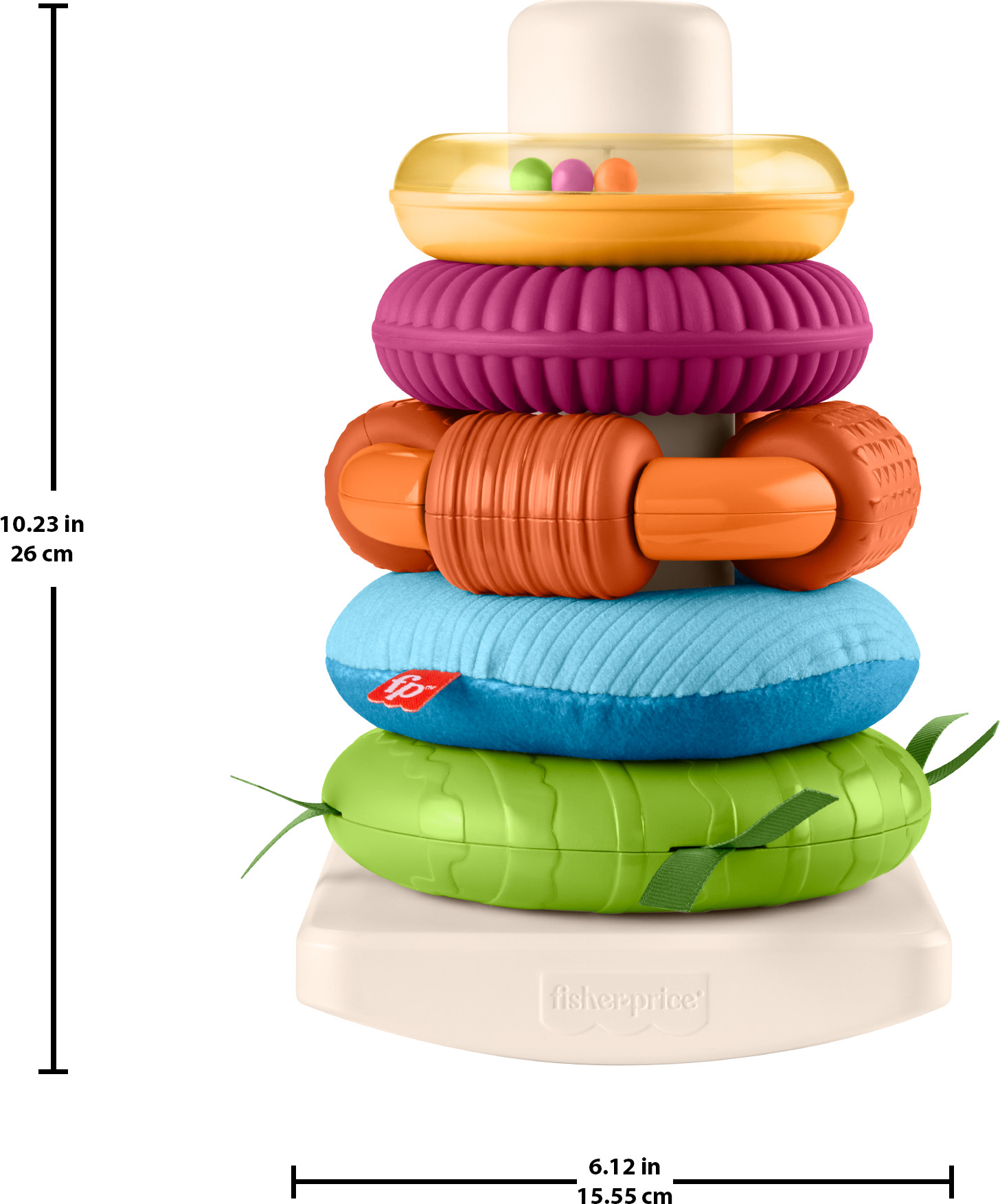 Fisher-Price Sensory Rock-A-Stack Stacking Toy photo 5
